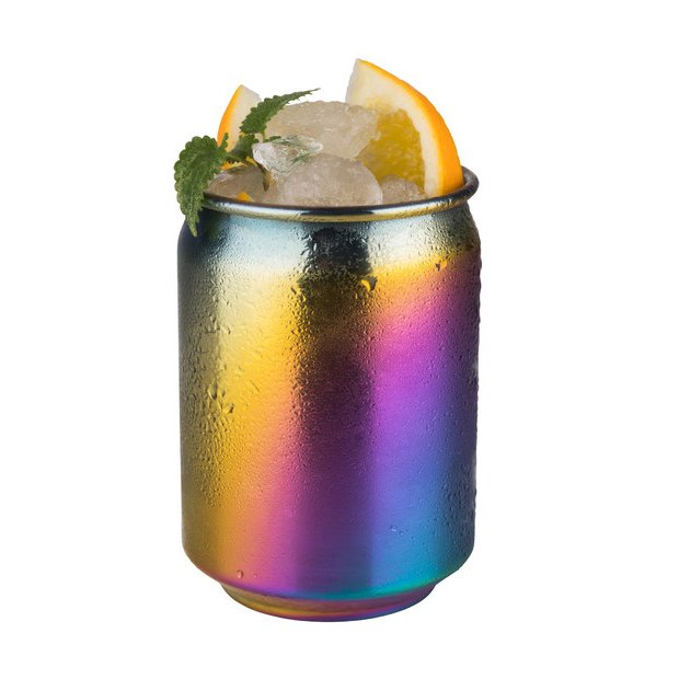 Custom 400ml 500ml Stainless Steel Mug Colorful Hammered Copper Drinking Cocktail Pop-top Beer Can Cup