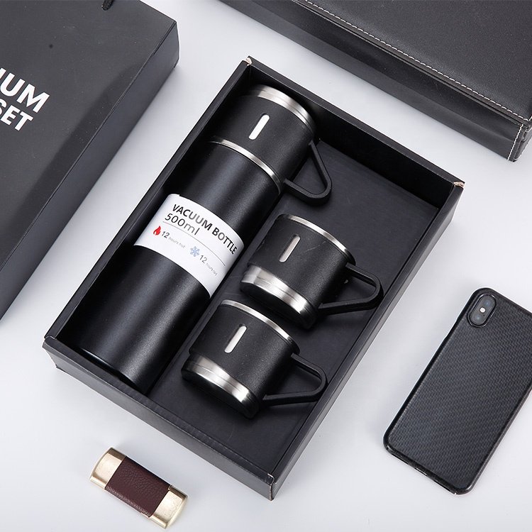 Custom Luxury Promotional Double-layer Thermos Mug Fathers Day Gifts Corporate Gift Set