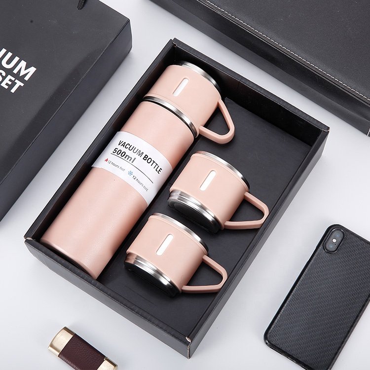 Custom Luxury Promotional Double-layer Thermos Mug Fathers Day Gifts Corporate Gift Set