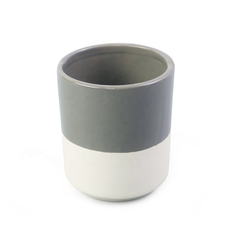 Factory Sell Custom Logo Grey Ceramic Mug No Handle Small Design Stoneware Tea Cups Mini Porcelain Tea Coffee Cup