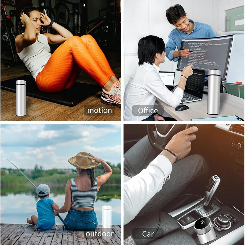 SiYJ17 Customized Logo Vacuum Flasks Thermoses Stainless Steel Insulated Cup 500ml Travel Water Bottle Flask 316 Stainless Steel