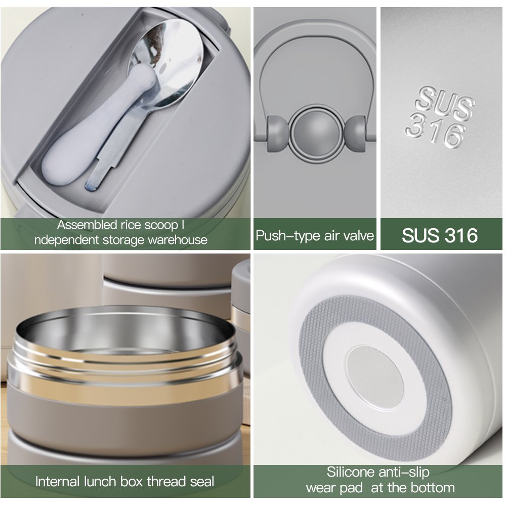 New Product BPA Free Stainless Steel Food Jar Double Wall Insulated Vacuum Flask With Customized Color