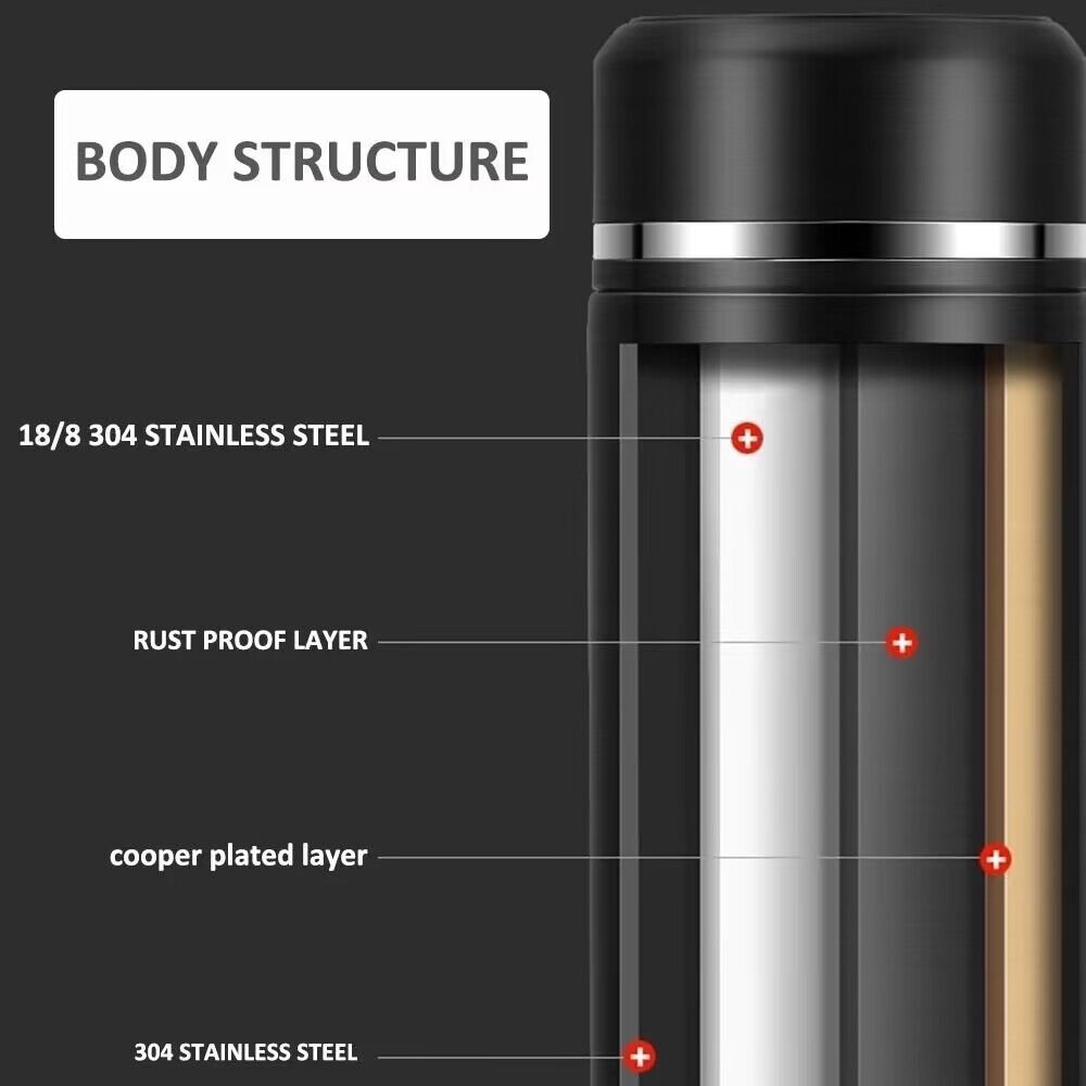 500ml led digitales Smart thermal drinkware 304 stainless steel vacuum flask Temperature digital thermos water bottle