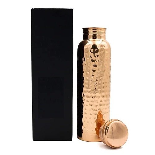 Colorful Designer Copper Water Bottle for Health Hammered Copper Water Bottle Pure Safe Drinking water Having Health Benefits