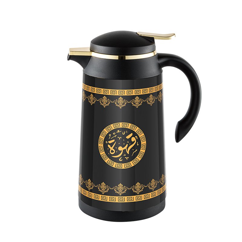 SUNLIFE Classic 1.0L Thermal Coffee Pot Upgrade New Pattern Metal Body Vacuum Flaks