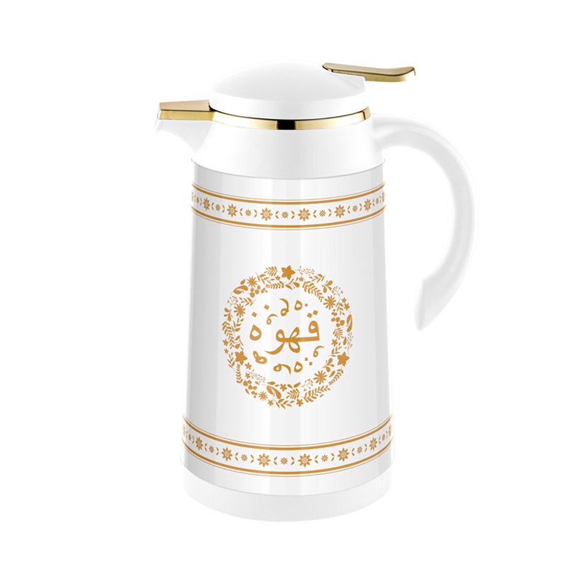 SUNLIFE Classic 1.0L Thermal Coffee Pot Upgrade New Pattern Metal Body Vacuum Flaks