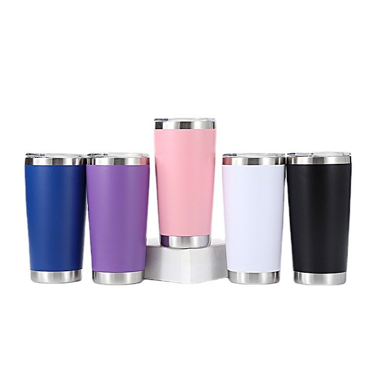 Custom logo 20oz tumbler beer glasses snow cone cups Stainless steel water cup travel mug tumbler with lid
