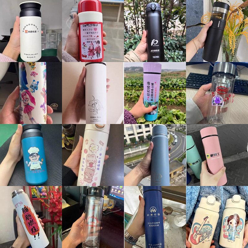 XD622 Customized Logo Portable Stainless Steel Thermos Coffee Cup Gift Set Custom 400ml Vacuum Flask with 2 Saudi Coffee/Tea Cup