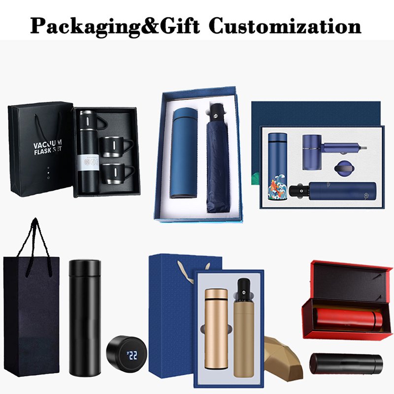 XD622 Customized Logo Portable Stainless Steel Thermos Coffee Cup Gift Set Custom 400ml Vacuum Flask with 2 Saudi Coffee/Tea Cup