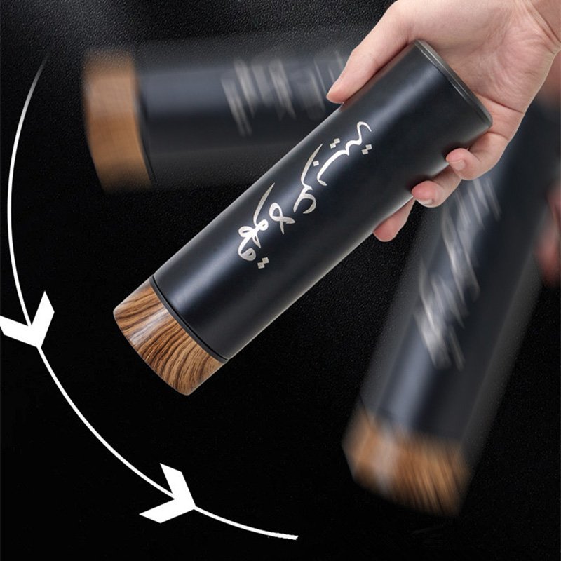 XD622 Customized Logo Portable Stainless Steel Thermos Coffee Cup Gift Set Custom 400ml Vacuum Flask with 2 Saudi Coffee/Tea Cup