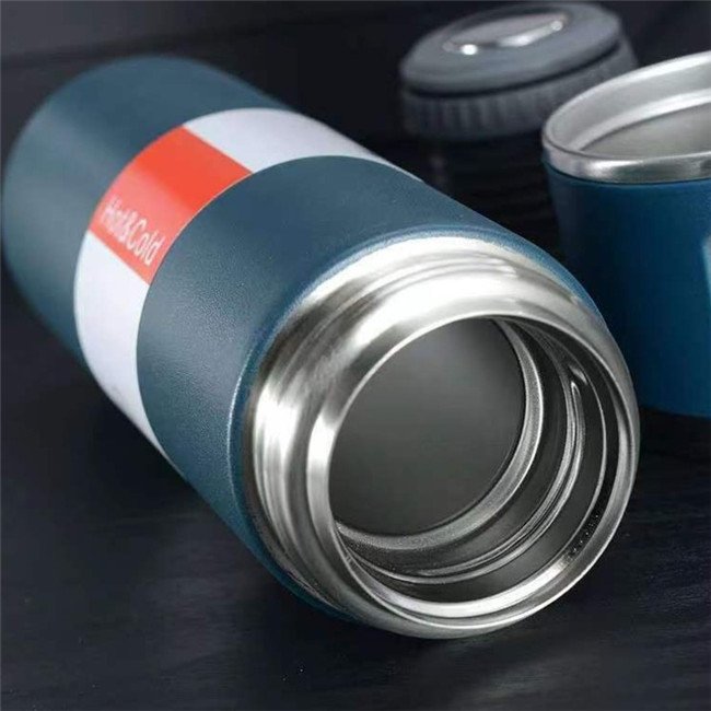 P1388 Portable Business Water Bottles 500ml Gift Box Set Stainless Steel Thermal Bottle Vacuum Flasks Water Bottle With 3 Lids