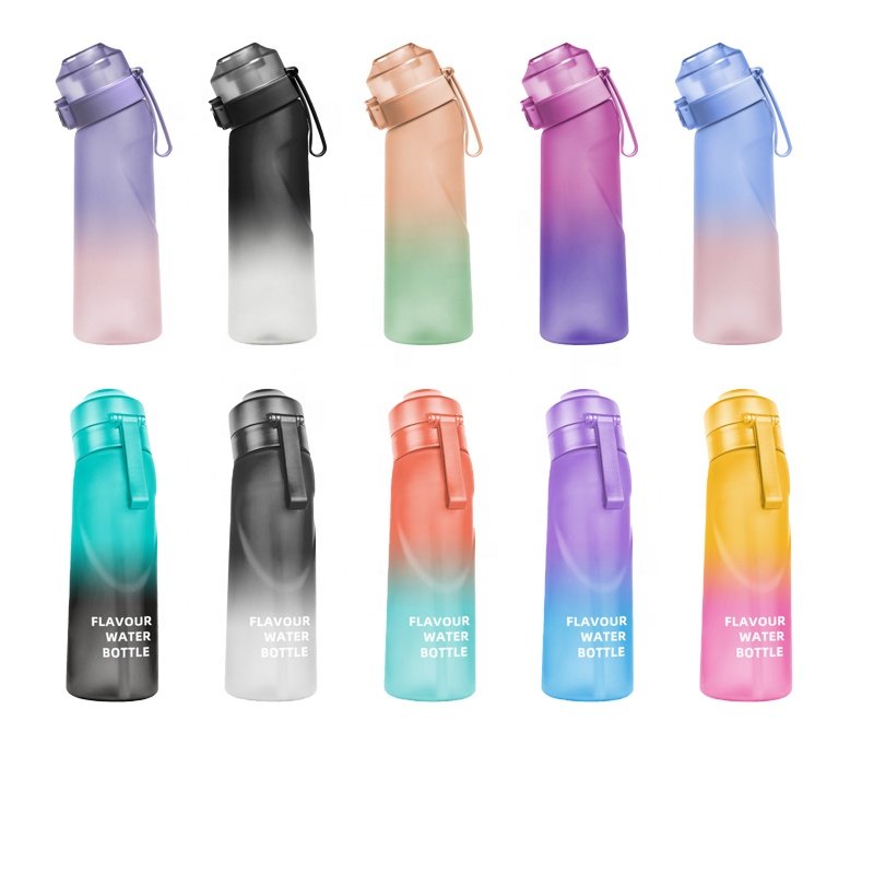 custom 650ml BPA Free tritan plastic cir kul scent fruit smaken drink air flavour up water bottle with flavor taste pod capsules