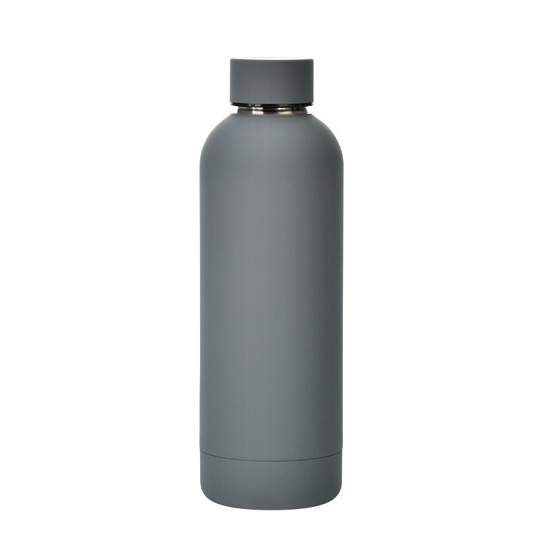 Cool-Chunlong Soft touch 500ml stainless steel vacuum flask thermos water bottles with rubber paint