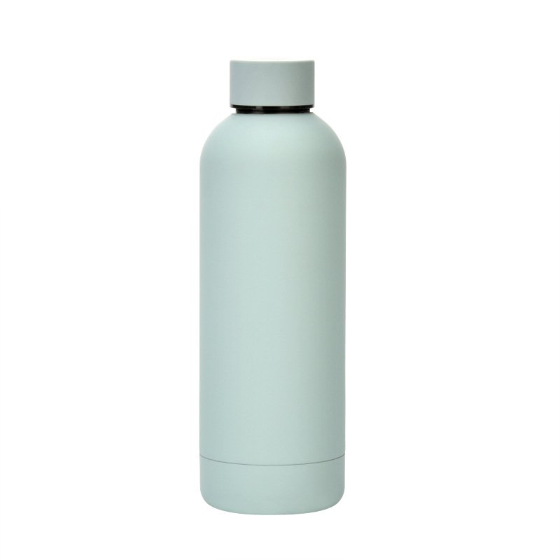 Cool-Chunlong Soft touch 500ml stainless steel vacuum flask thermos water bottles with rubber paint