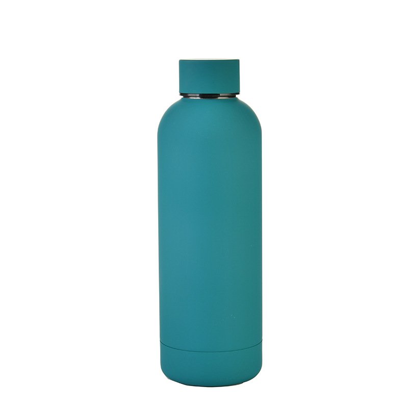 Cool-Chunlong Soft touch 500ml stainless steel vacuum flask thermos water bottles with rubber paint