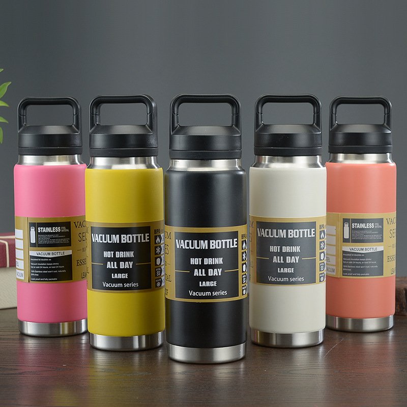 Classic Outdoor 36oz Sports Drink Bottle 26 oz Stainless Steel Double Wall Water Bottle Chug Lid Vacuum Flask Thermos in Travel