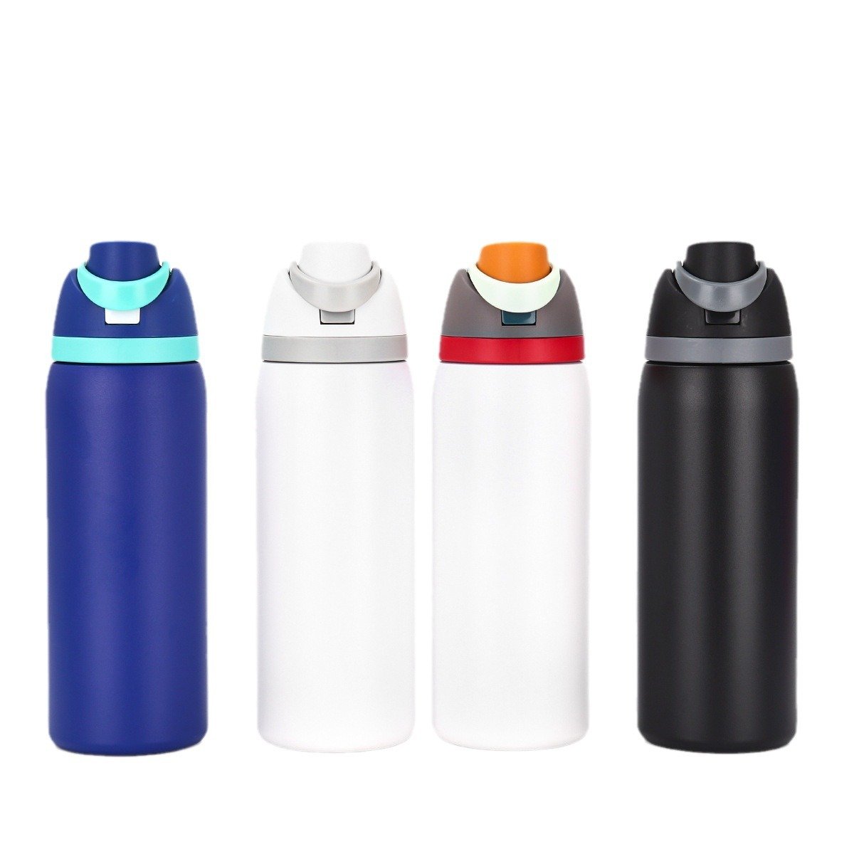Owal Bpa-free Sport Water Bottle 24oz 32oz 19oz Insulated Stainless Steel Freesip Water Bottle With Straw For Sports And Travel