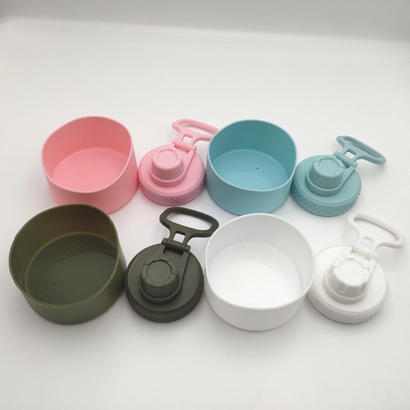 Double Walled Vacuum Insulated Sports Water Bottle Cap Stainless Steel Thermo Flask Spout Twist Cap Lid