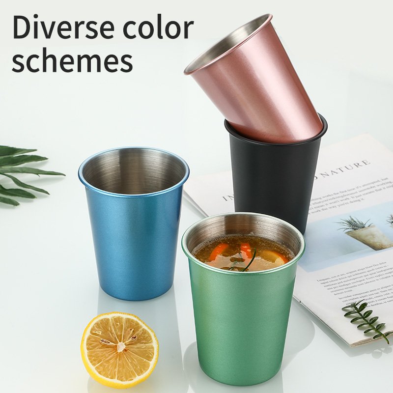 20oz Metal Unbreakable Reusable Stack Sublimation Custom Drink Pint Cup Stainless Steel Cups Mug Beer Cup