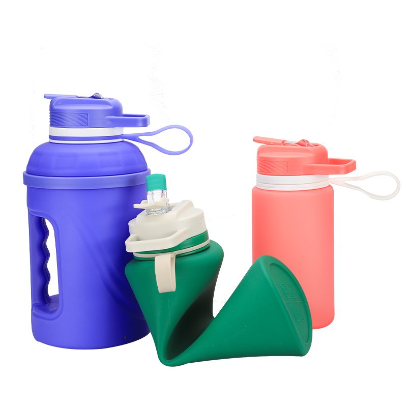 Portable Bpa Free Silicone Collapsible Foldable 74oz Water Bottle