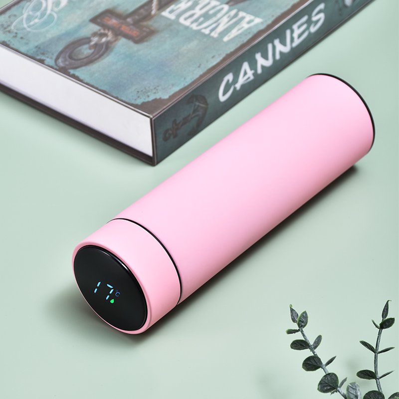 Wholesale thermos vacuum flask double wall insulation stainless steel smart water bottle with led temperature