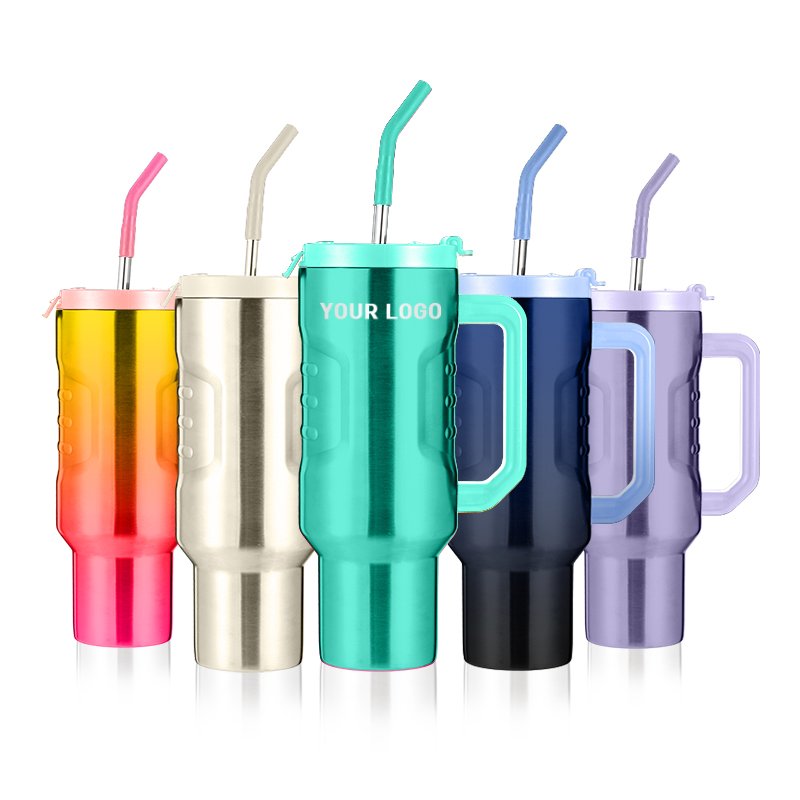 40oz New Design Tumbler With Leak-Proof Lid 304 Stainless Steel Tumbler Strong Insulated Vacuum Flask Customized Color Logo