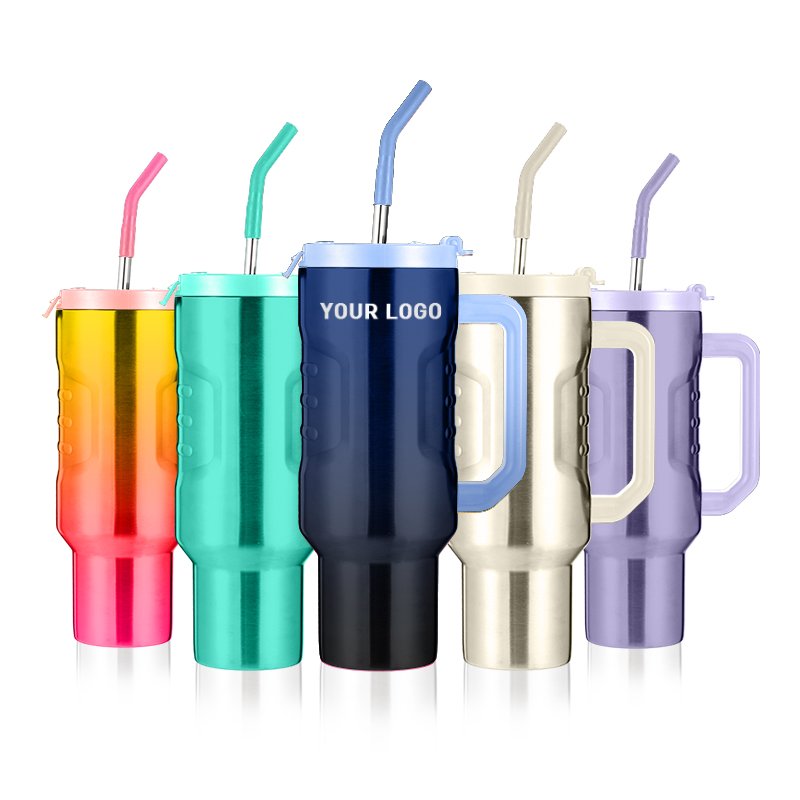 40oz New Design Tumbler With Leak-Proof Lid 304 Stainless Steel Tumbler Strong Insulated Vacuum Flask Customized Color Logo