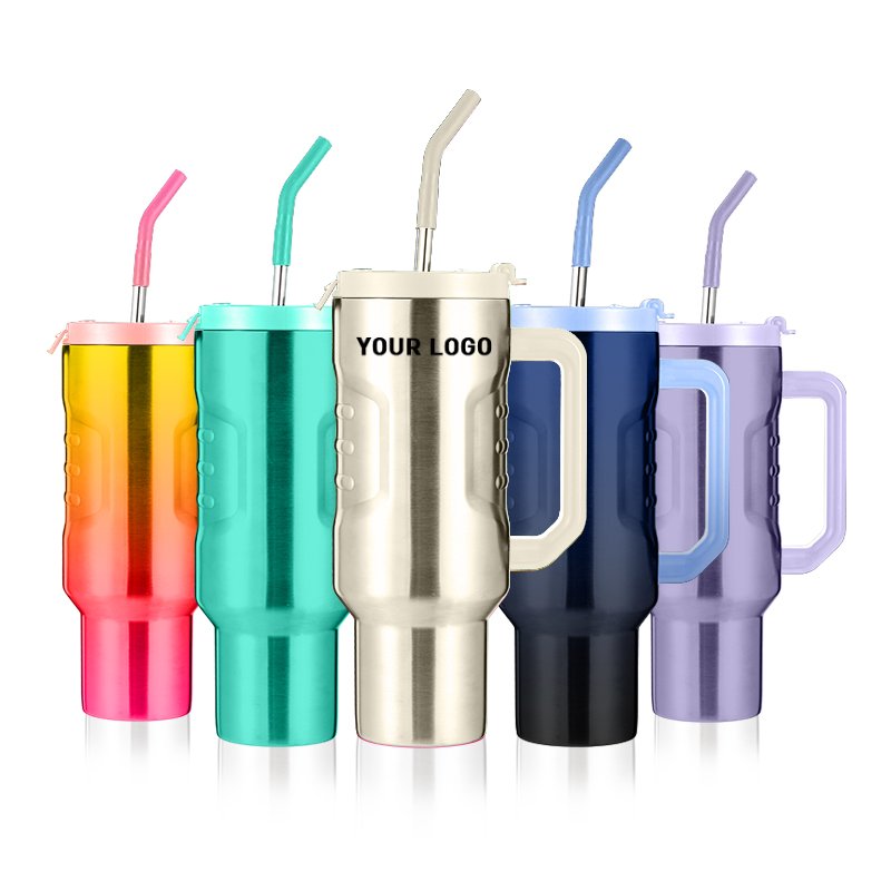 40oz New Design Tumbler With Leak-Proof Lid 304 Stainless Steel Tumbler Strong Insulated Vacuum Flask Customized Color Logo