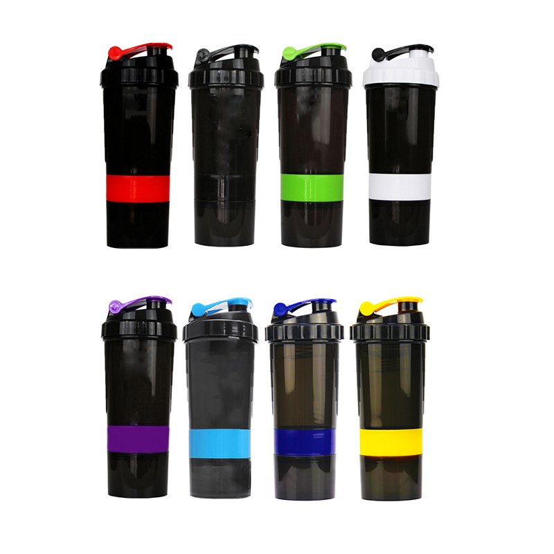 Promotion 500ml BPA Free Sports Water Bottle Protein Shaker Custom Logo Printing for GYM