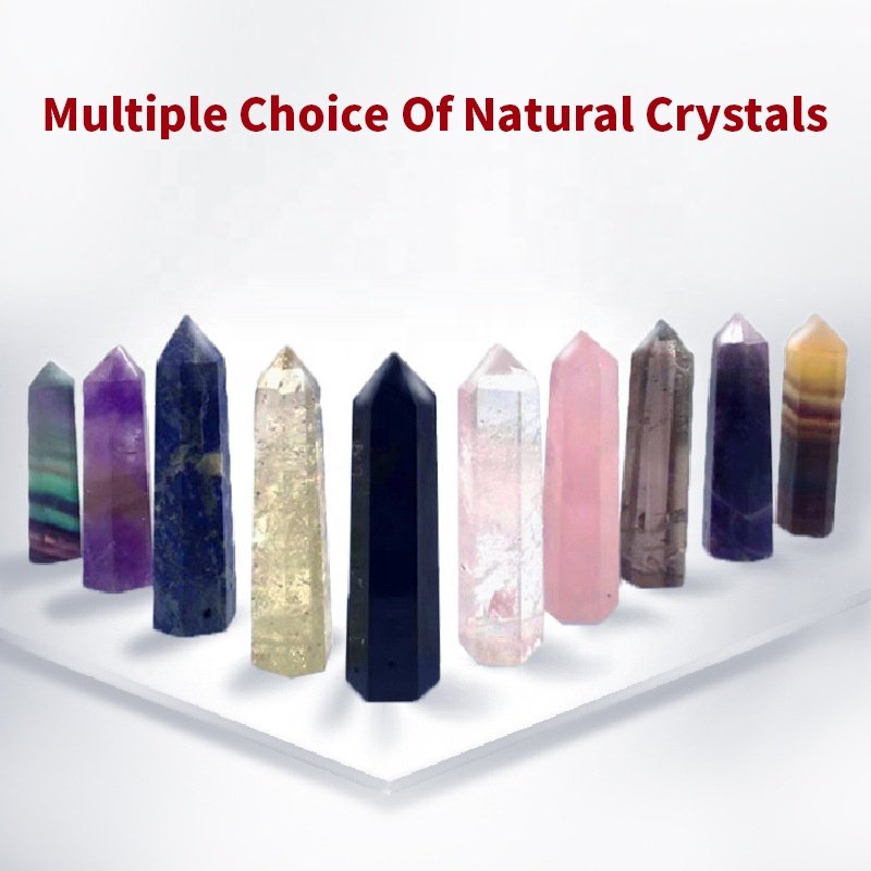 Luxury Crystal And GemStone Glass Infused Clear Eco Friendly Aesthetic Transparent Cool Water Bottle With Logo