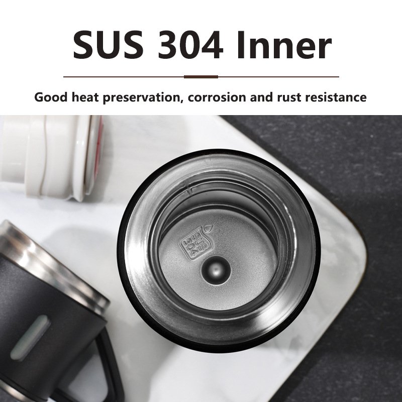 Fancy Exquisite 500ML 16OZ Car Stainless Steel Sublimation Thermos Insulated Vacuum Flask Gift Termo Water Bottle Set
