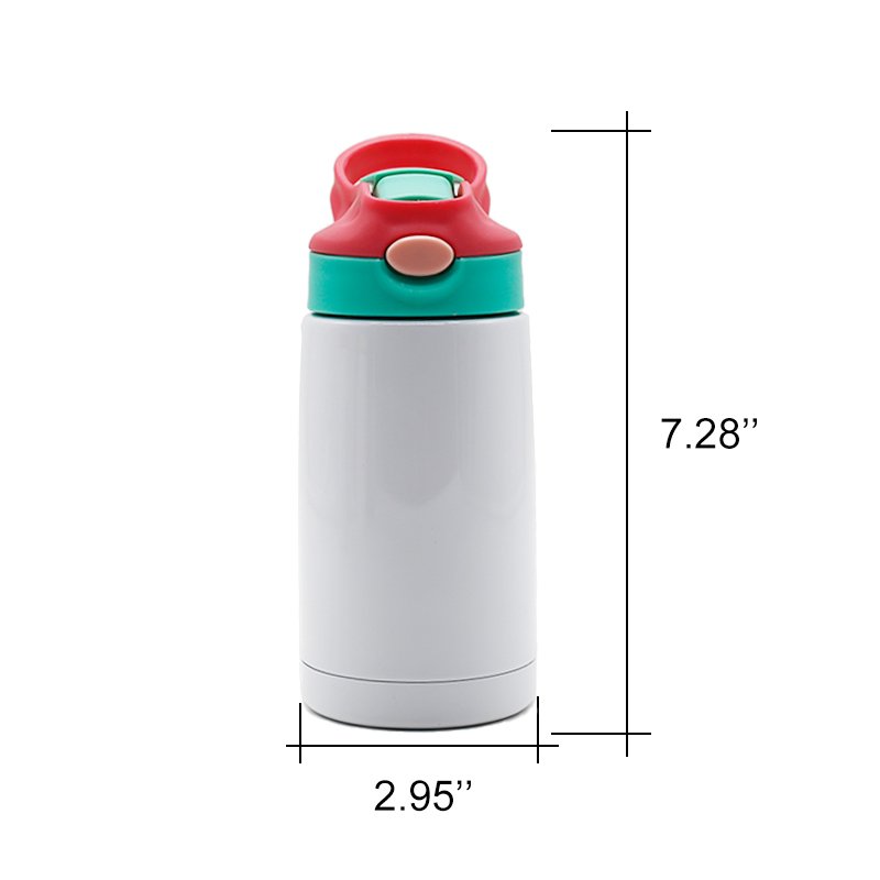 Double Wall Insulated Vacuum 10oz Kid Thermo Bottle Sublimation 350ml Kids Water Bottle Tumbler