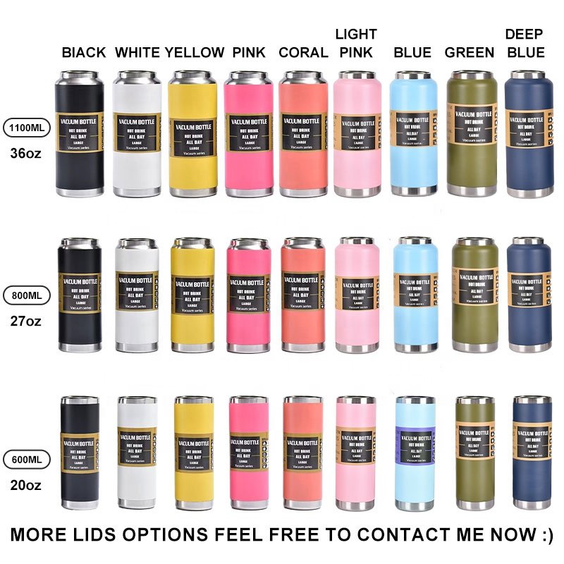 Hot Selling thermal flask Thermo bottle gulp 36 Oz Coolers Tumblers Vacuum Insulated Stainless Steel Water Bottle With Chug Lid
