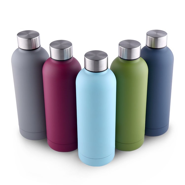 500ML Hot Selling Outdoor Gym Sport Custom Double Wall Thermo Vacuum Insulated Stainless Steel Small Mouth Water Bottle