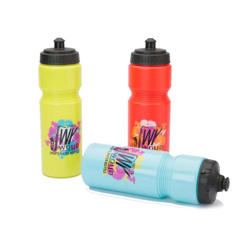 OEM customized design OEM logo long straw squeeze cheap 750ml/1000ml plastic hockey water bottle