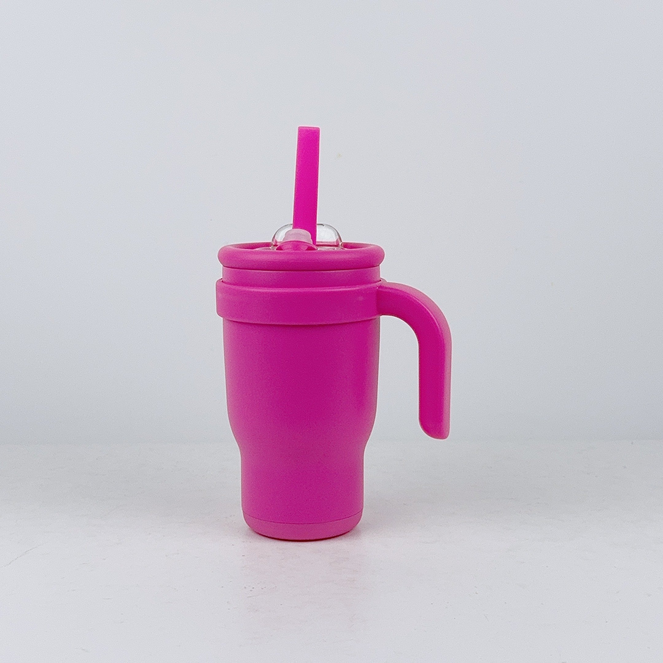 14oz BPA Free Sippy Tumbler Double Wall Coffee Cup 304 Stainless Steel Kids Baby Feeding Water Bottle with Handle