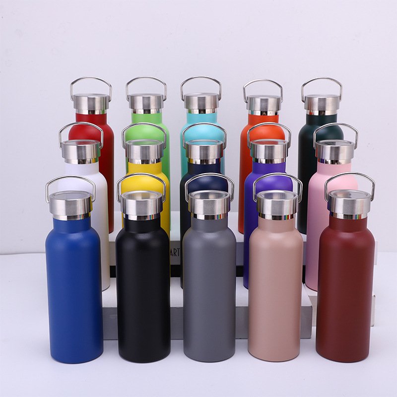 12oz/ 17oz/ 20oz/ 25oz BPA Free Eco Friendly Non Sweat Durable 18/8 Powered Coated Metal Insulated Water Bottles With Sports Cap
