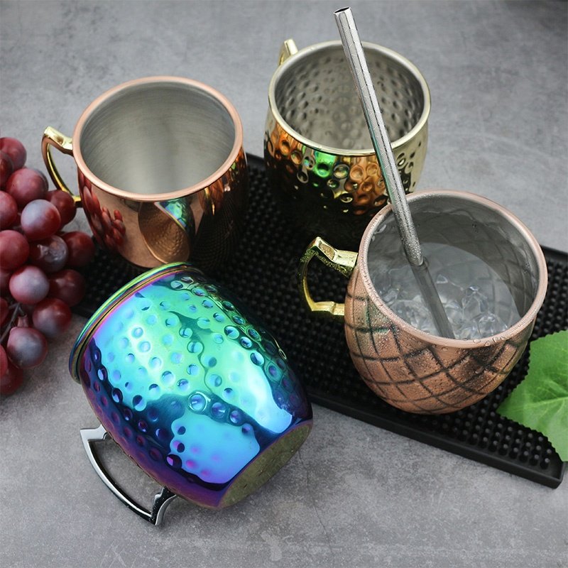 Hot Selling 18oz Cocktail Mule Mugs Vintage Copper Moscow Mule Mug