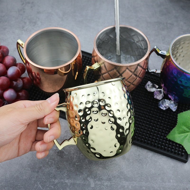 Hot Selling 18oz Cocktail Mule Mugs Vintage Copper Moscow Mule Mug