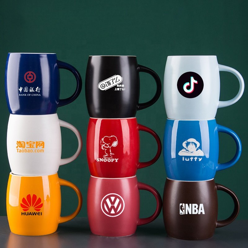 Creative coffee mug logo ceramic cups with cover custom coffee cup cheap gift mugs manufacturers wholesale