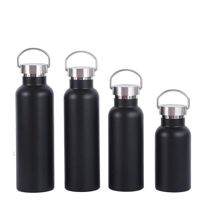 2024 new vacuum outdoor portable sports water gift bottle stainless steel insulation cup Vacuum Flask and steel cover