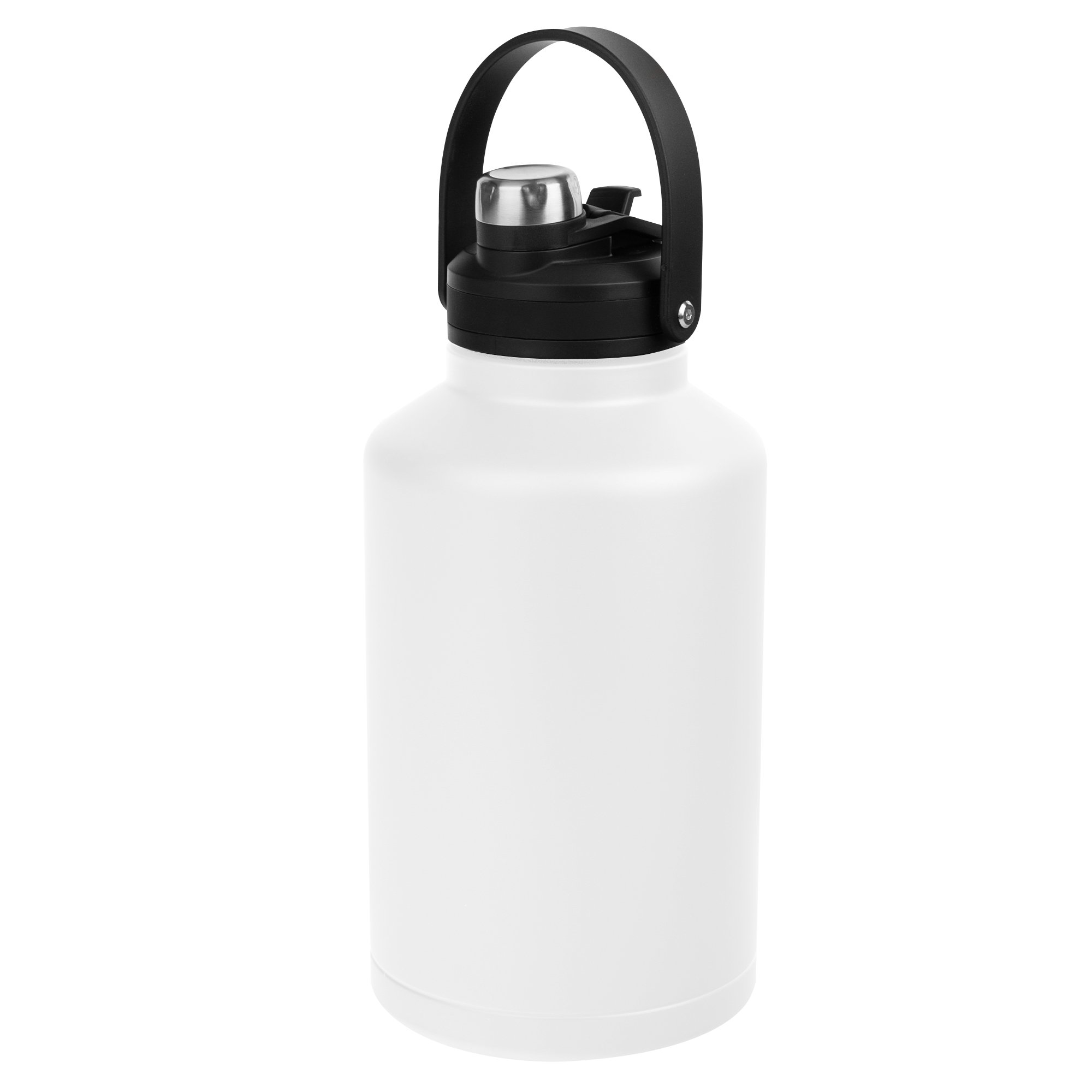 64oz Stainless Steel Water Tumbler with Leak-Proof Spout Lid and Large Easy-to-Carry Handle Vacuum Insulated Jug for Hot Drinks