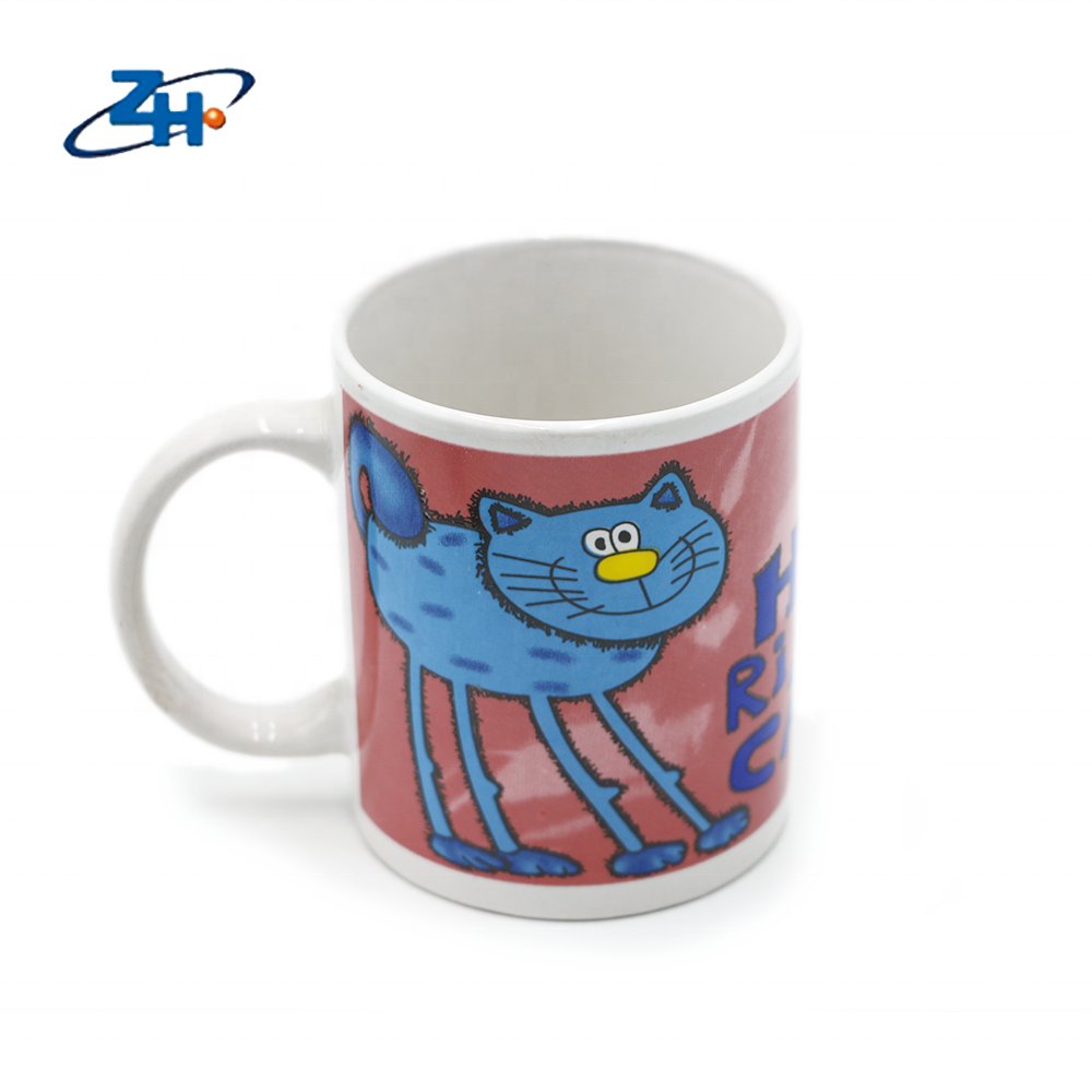 Logo Creative Wholesale Customized Cartoon Giveaways Coffee Mugs The Milk Cup Cat Ceramic Stainless Steel Contemporary Good