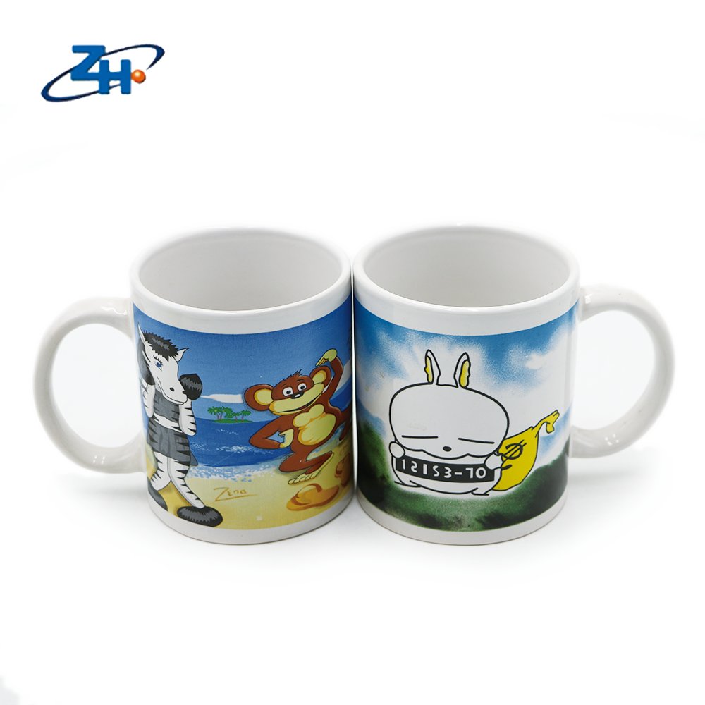 Logo Creative Wholesale Customized Cartoon Giveaways Coffee Mugs The Milk Cup Cat Ceramic Stainless Steel Contemporary Good