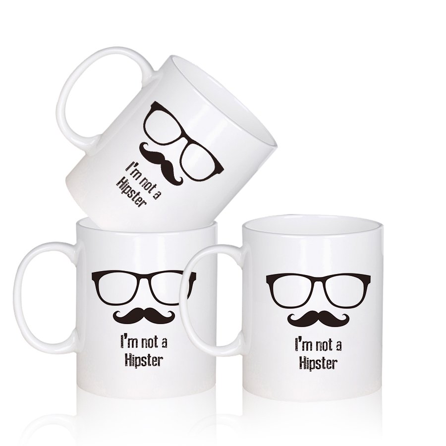 Topjlh Wholesale Product 11oz Coffee Cup White Ceramic Coffee Mug Sublimation Blank mug