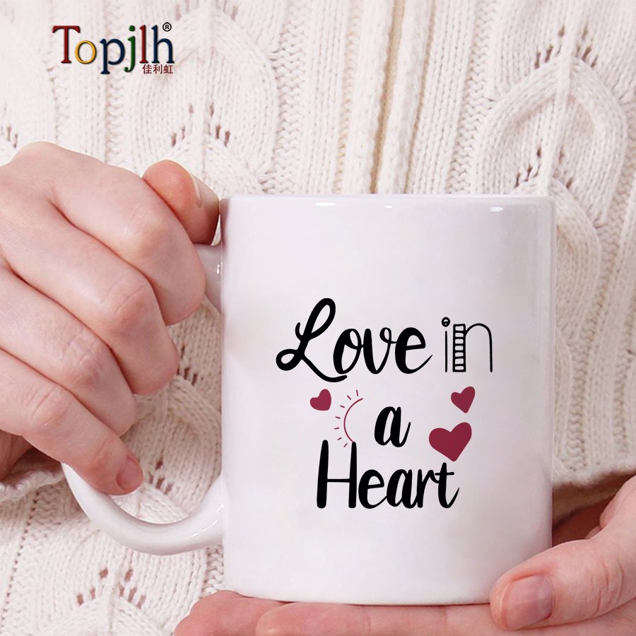 Topjlh Wholesale Product 11oz Coffee Cup White Ceramic Coffee Mug Sublimation Blank mug
