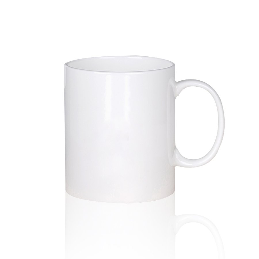 Topjlh Wholesale Product 11oz Coffee Cup White Ceramic Coffee Mug Sublimation Blank mug