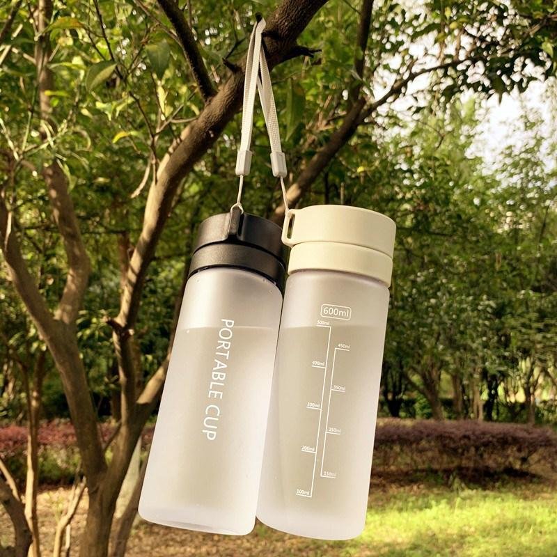 Private Label Eco-Friendly 600ml 800ml BPA FREE Big Capacity Frosted Drinking Water Bottle for Sports