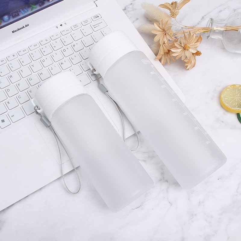 Private Label Eco-Friendly 600ml 800ml BPA FREE Big Capacity Frosted Drinking Water Bottle for Sports