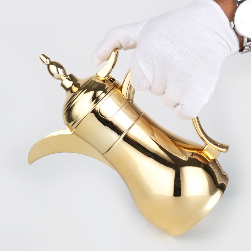 0.25L ARABIC STYLE DOUBLE STAINLESS STEEL INSULATED VACUUM FLASK DALLAH POT